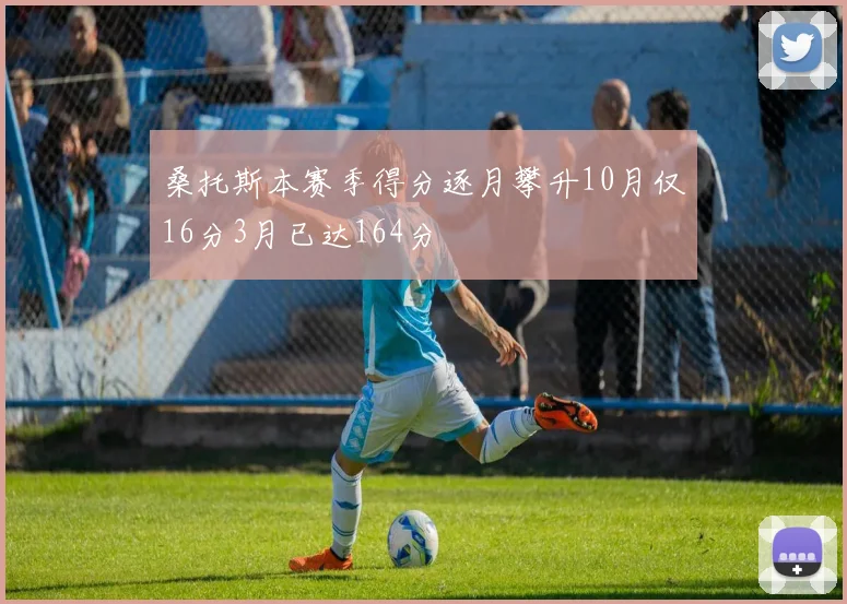 桑托斯本赛季得分逐月攀升10月仅16分3月已达164分